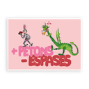 Postal "+Petons -Espases"