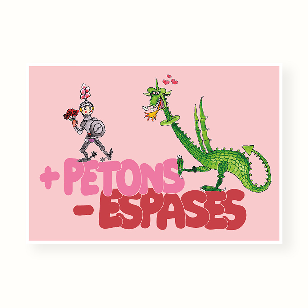 Postal "+Petons -Espases"