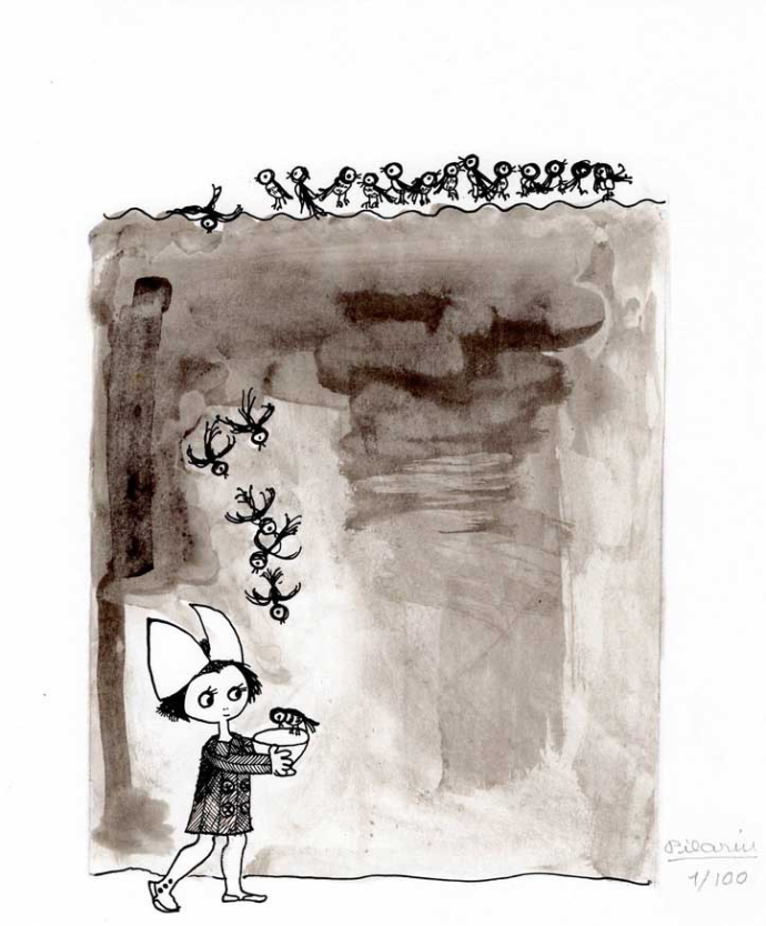 El meu pardal alimentant