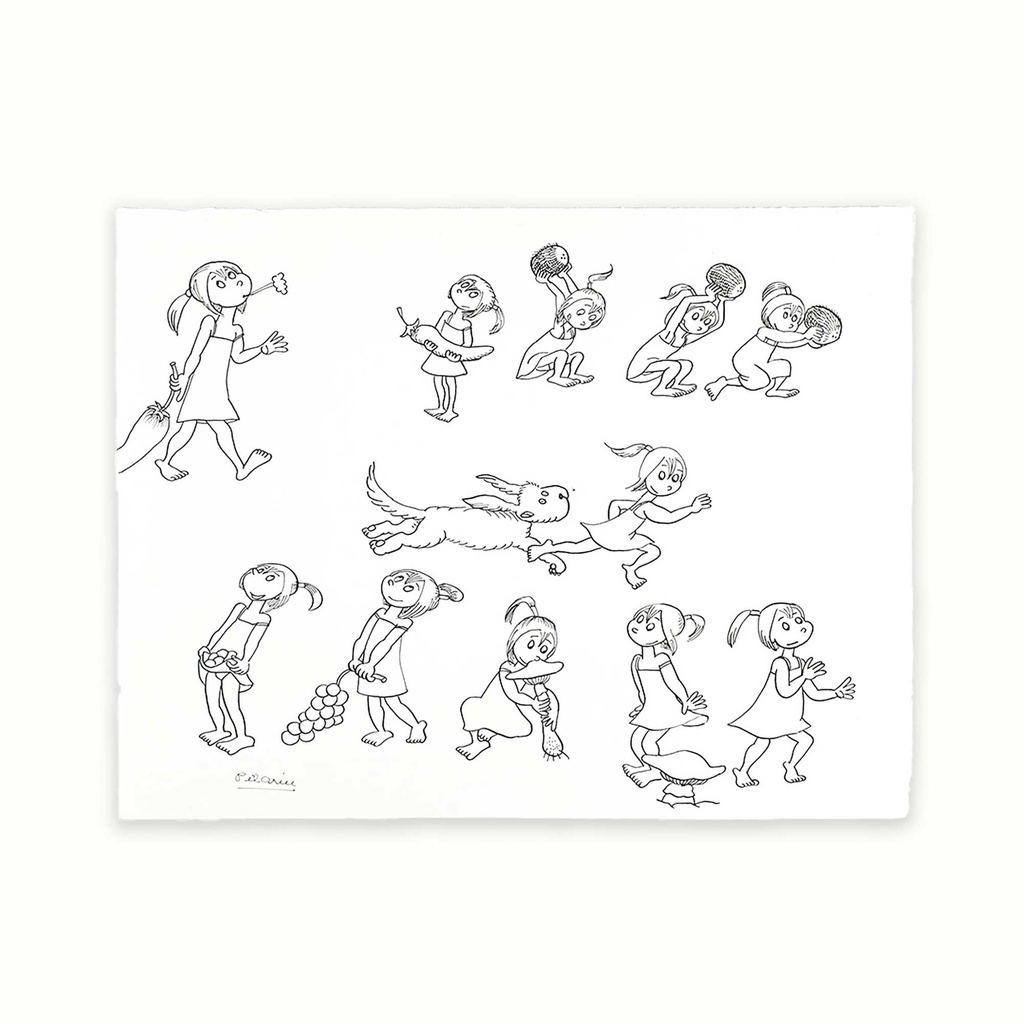 La nena i els fruits (L'illa del far)