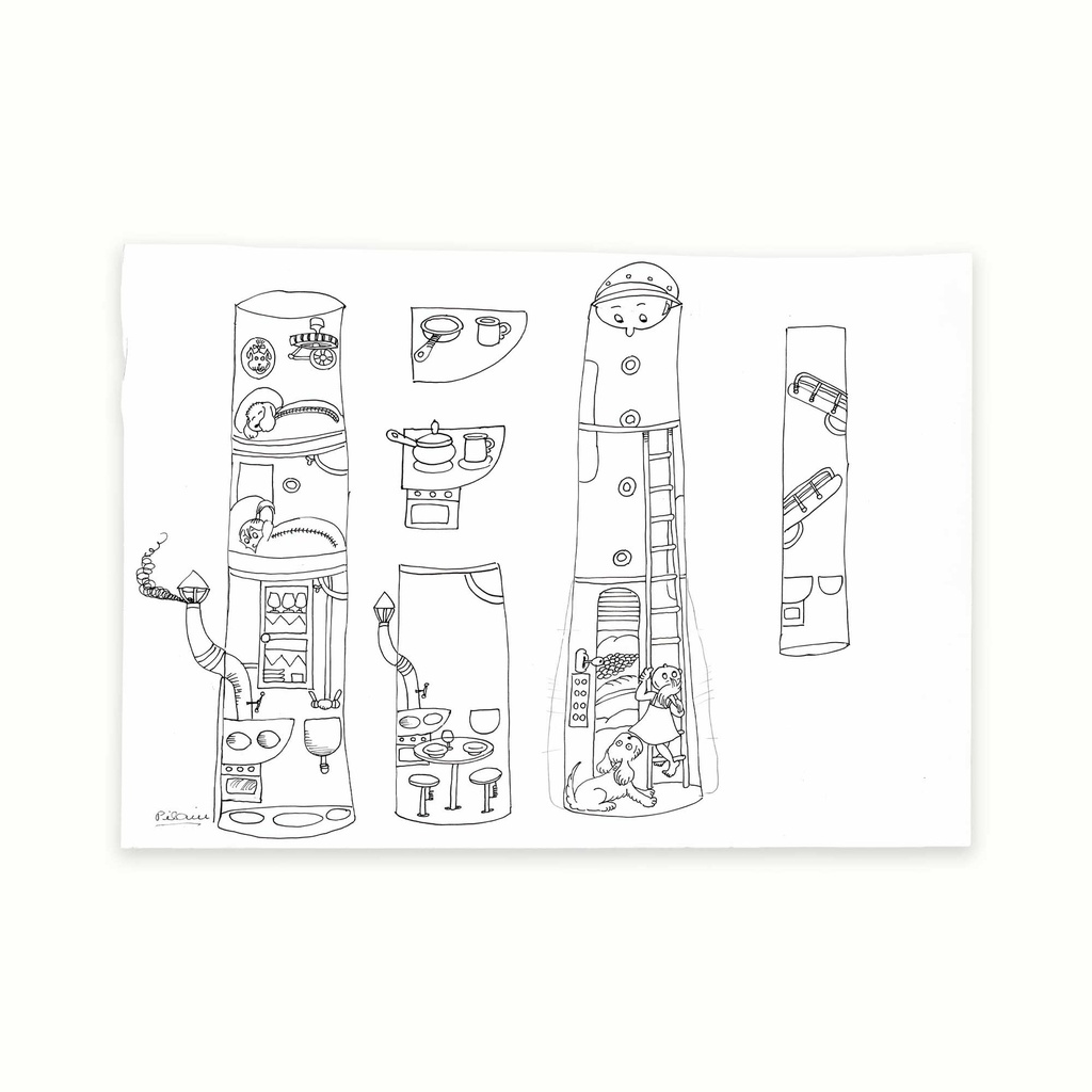 La casa amb la nena i el gos (L'illa del far)