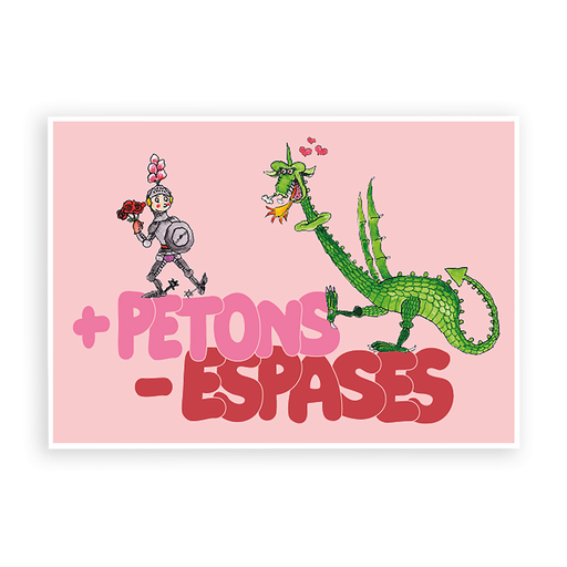 [PLRN455] Postal "+Petons -Espases"