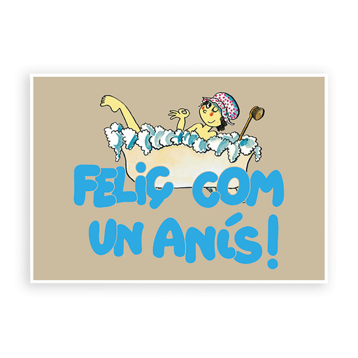 [PLRN458] Postal "Feliç com un anís!