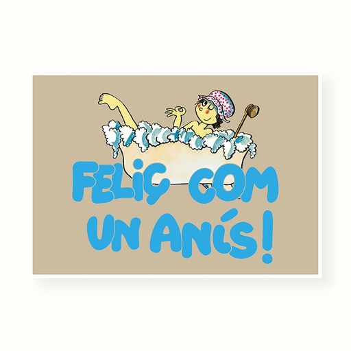 [PLRN458] Postal "Feliç com un anís!