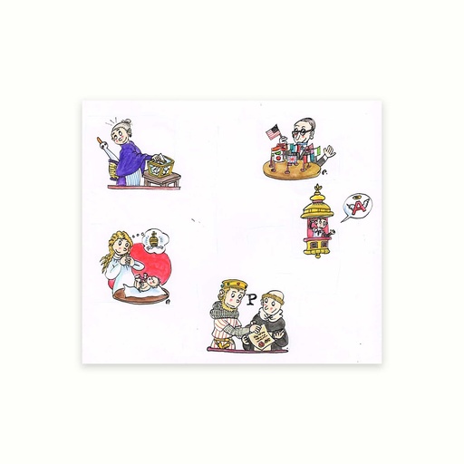 [PLRN0327] Conjunt de 5 dibuixos originals