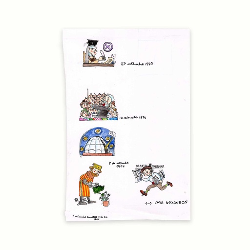 [PLRN0313] Conjunt de 5 dibuixos originals